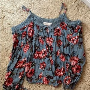 Abercrombie & Fitch Open Shoulder Blouse